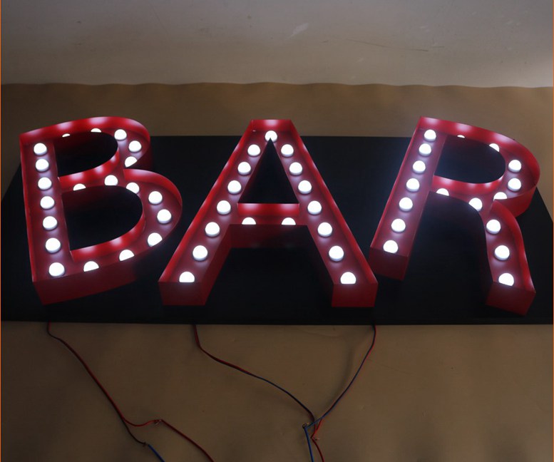 3D Led Letter Signs Lighting Advertising Sign Salon 410